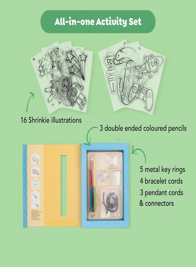 Tiger Tribe: Shrinkies - Ultimate Collection - Color & Bake to Create Charms for Jewelry & Keychains, Craft Kit, Kids Ages 5+, Adult Supervision - Image 2